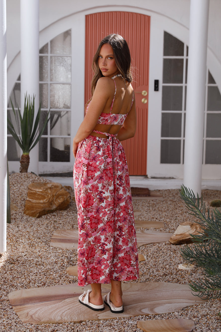 Daydreams In Spring Maxi Dress Pink