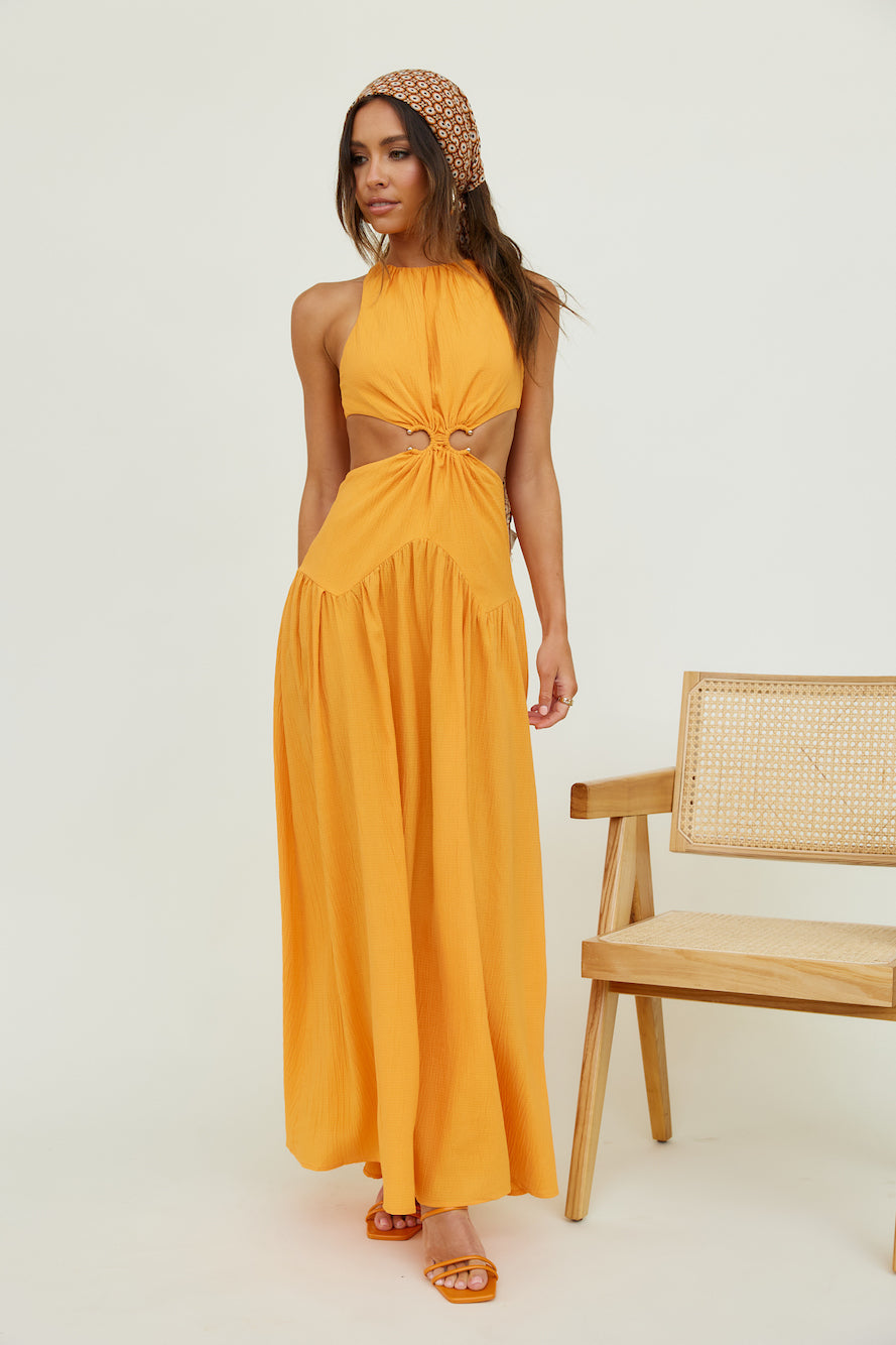 Morning Faye Maxi Dress Orange