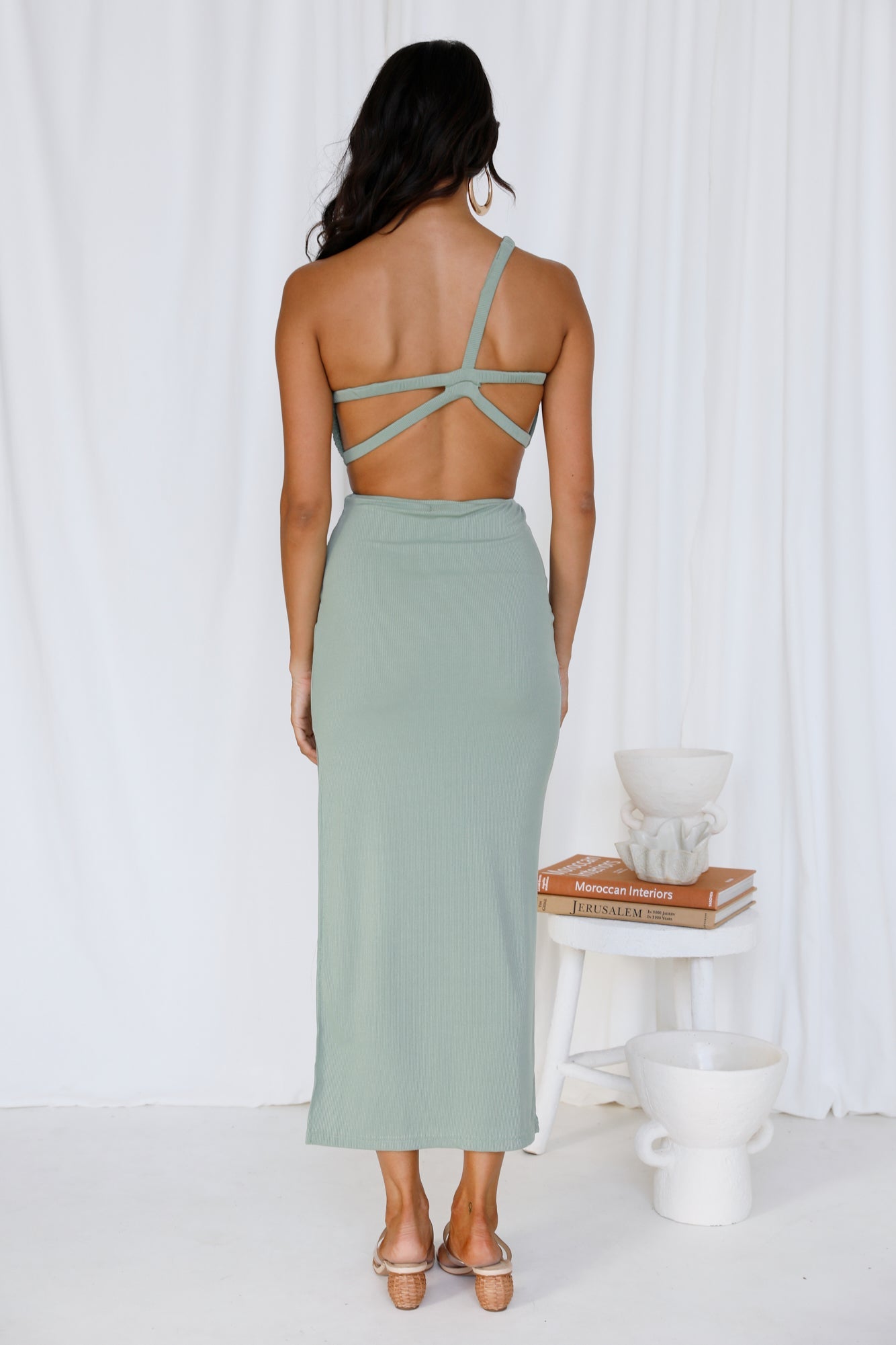 North Facing Sun Maxi Dress Green