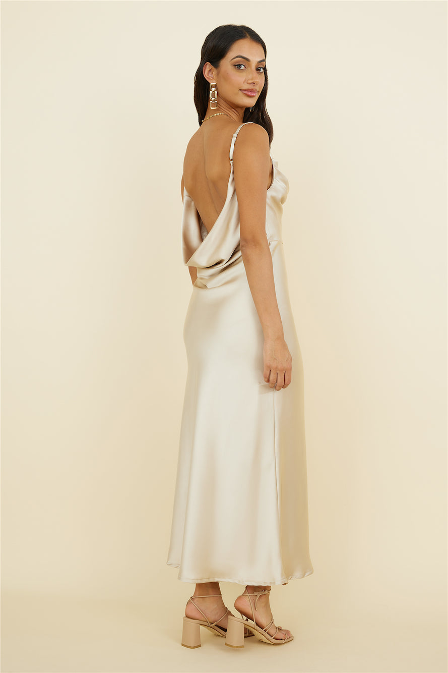 Eidetic Memories Maxi Dress Champagne