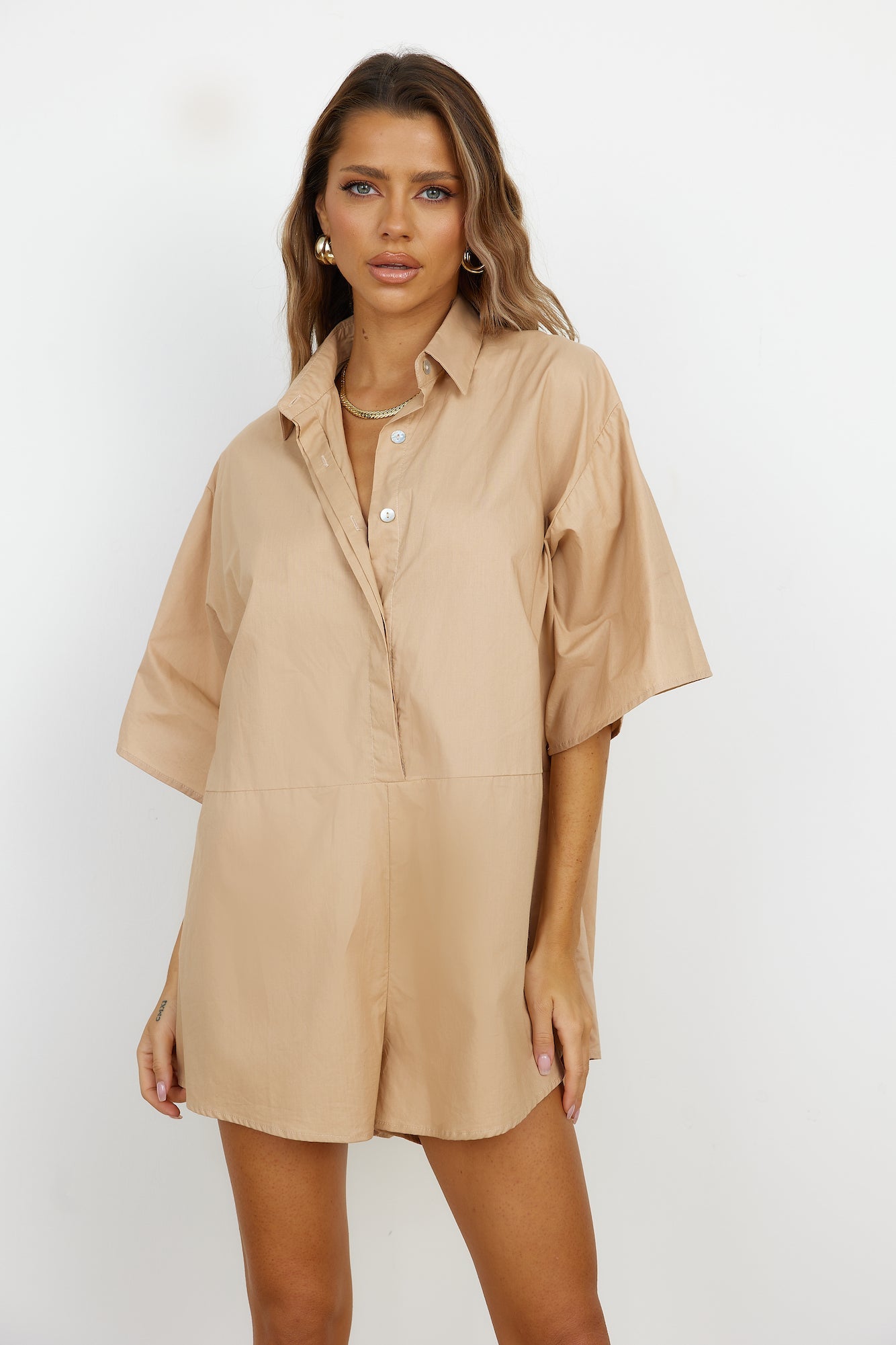 Lisbon Playsuit Brown