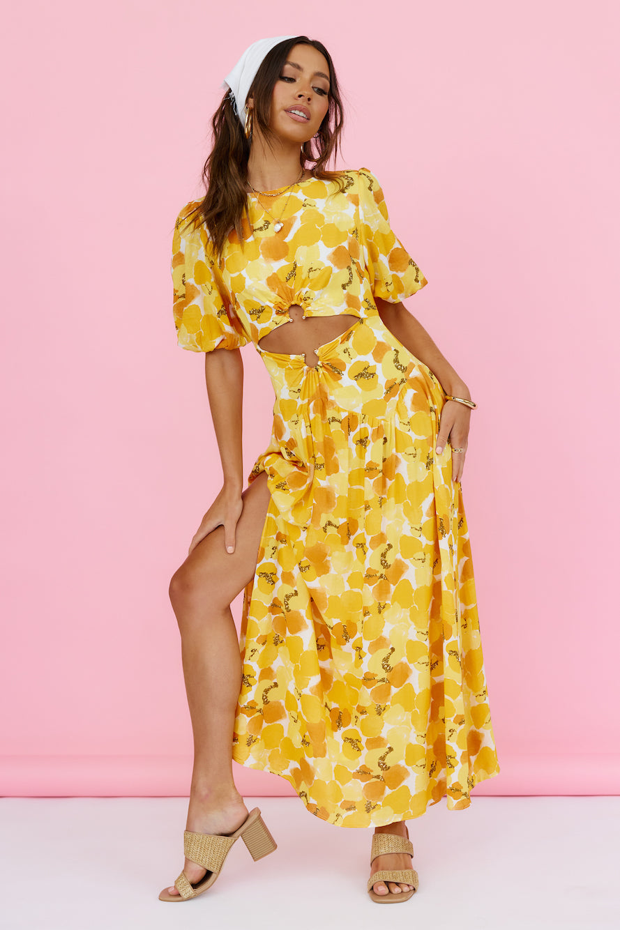 Summer Breeze Maxi Dress Yellow