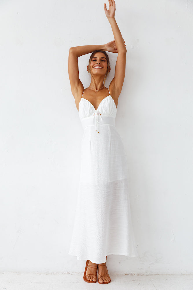 Heart In Two Maxi Dress White