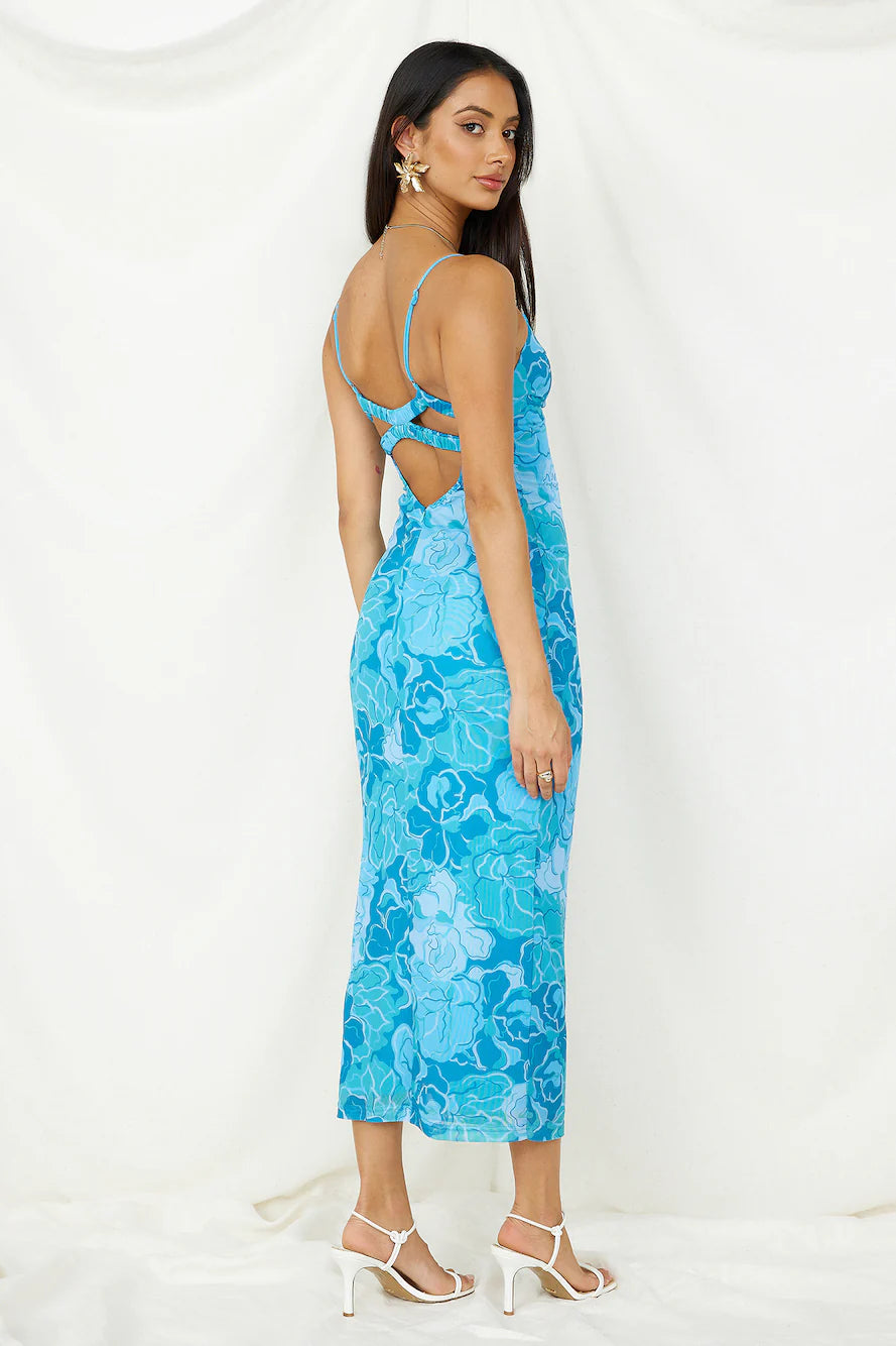 With Grace Maxi Dress Blue