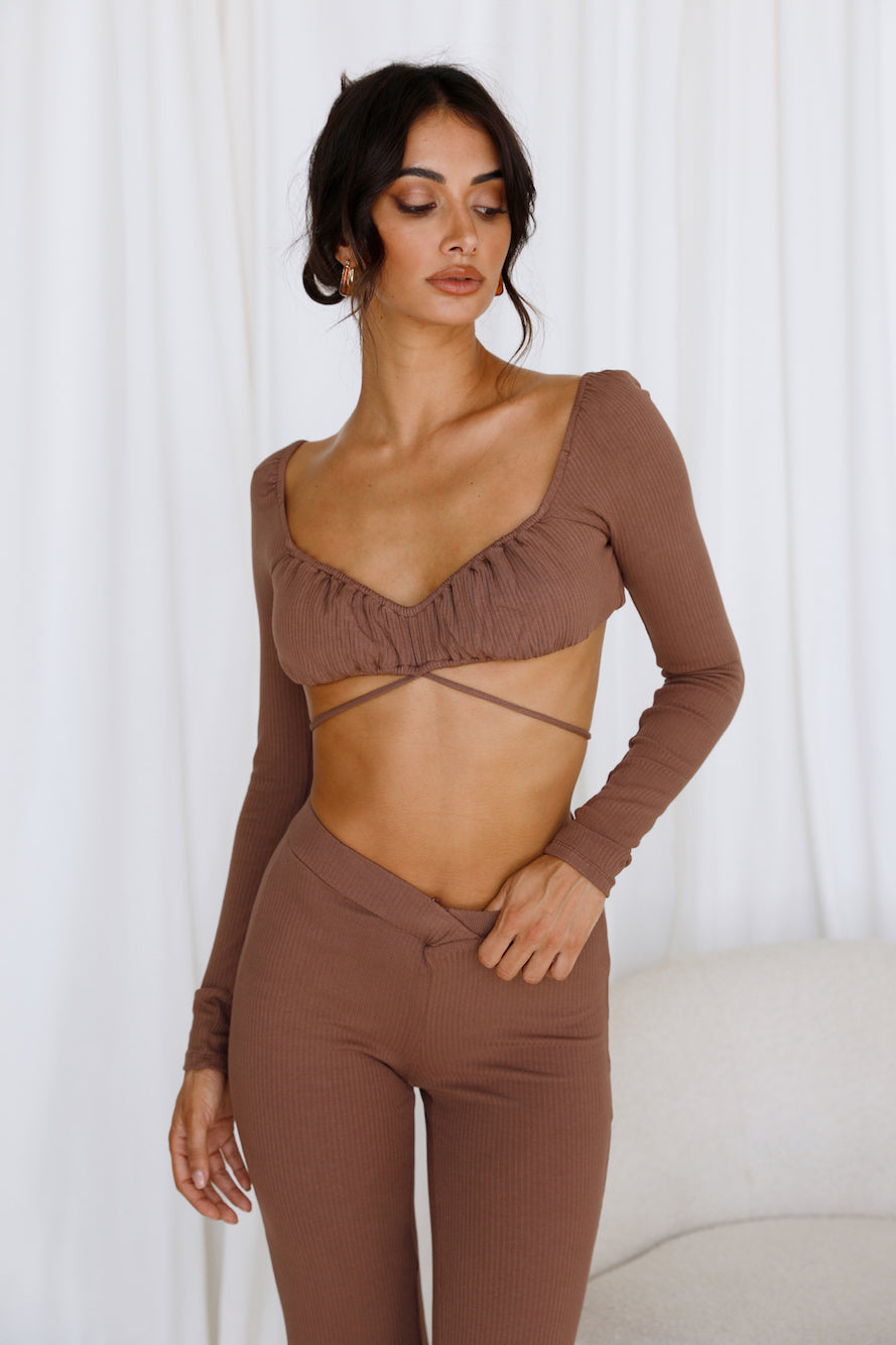 Pari Crop Top Brown