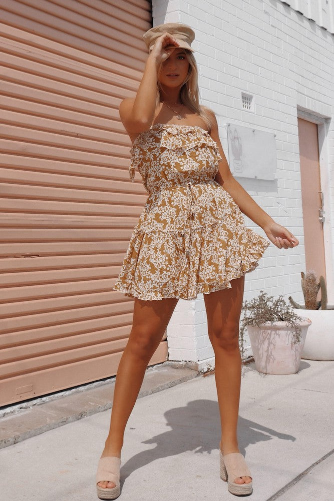 Run Away Dress Mustard