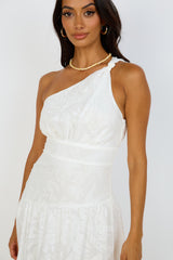 Snowy Mountain Maxi Dress White