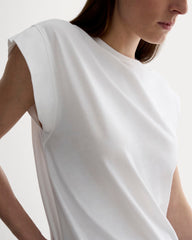 The Muscle Tee In Essential Cotton | White