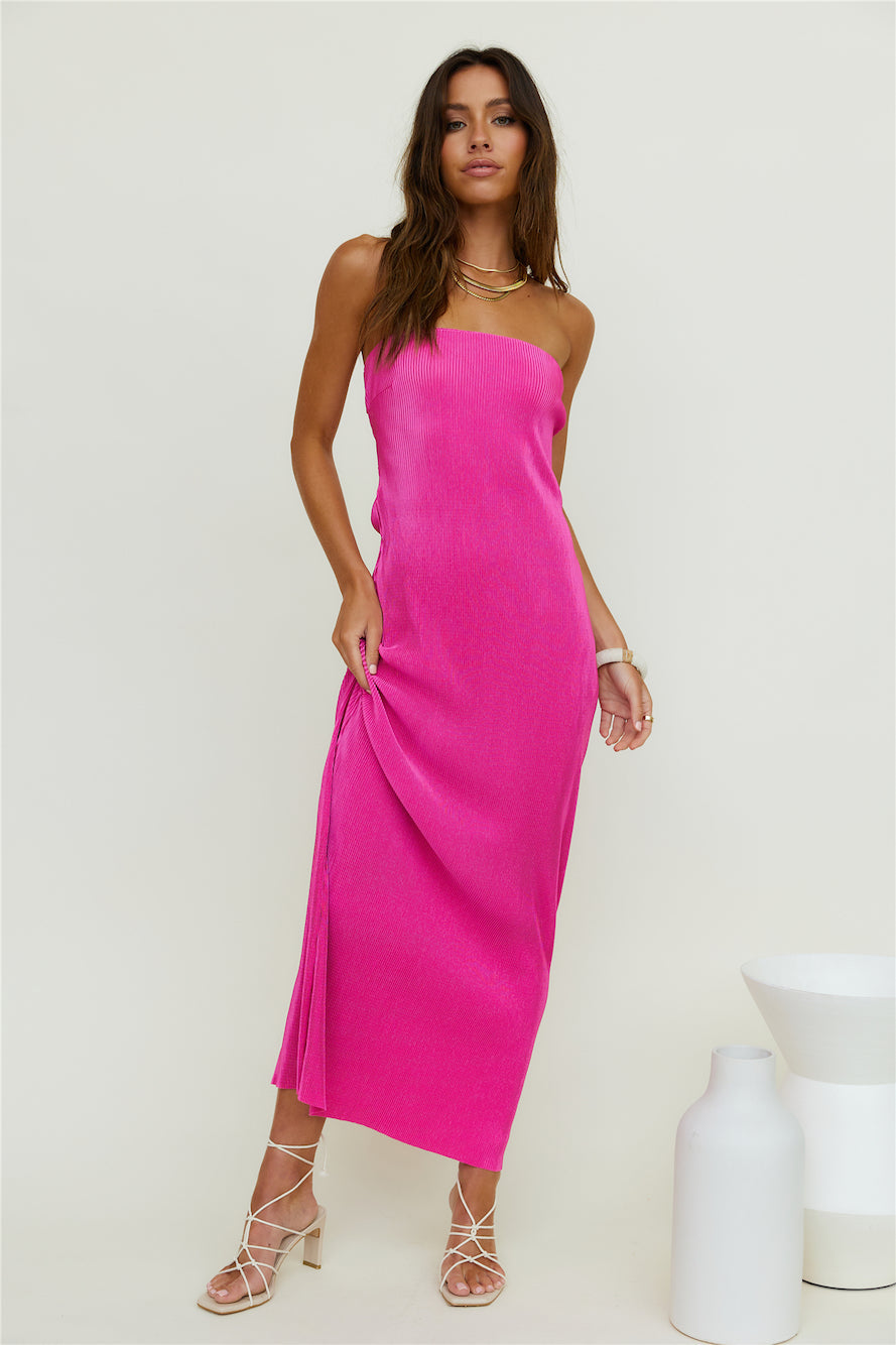 Thinking Of Dusk Maxi Dress Pink