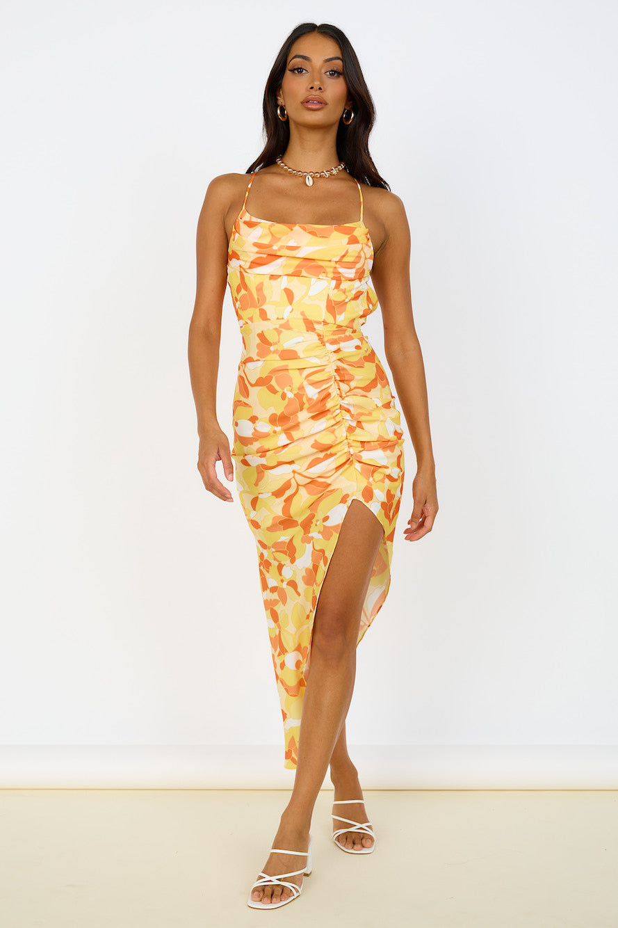 Glowing Skies Maxi Dress Yellow