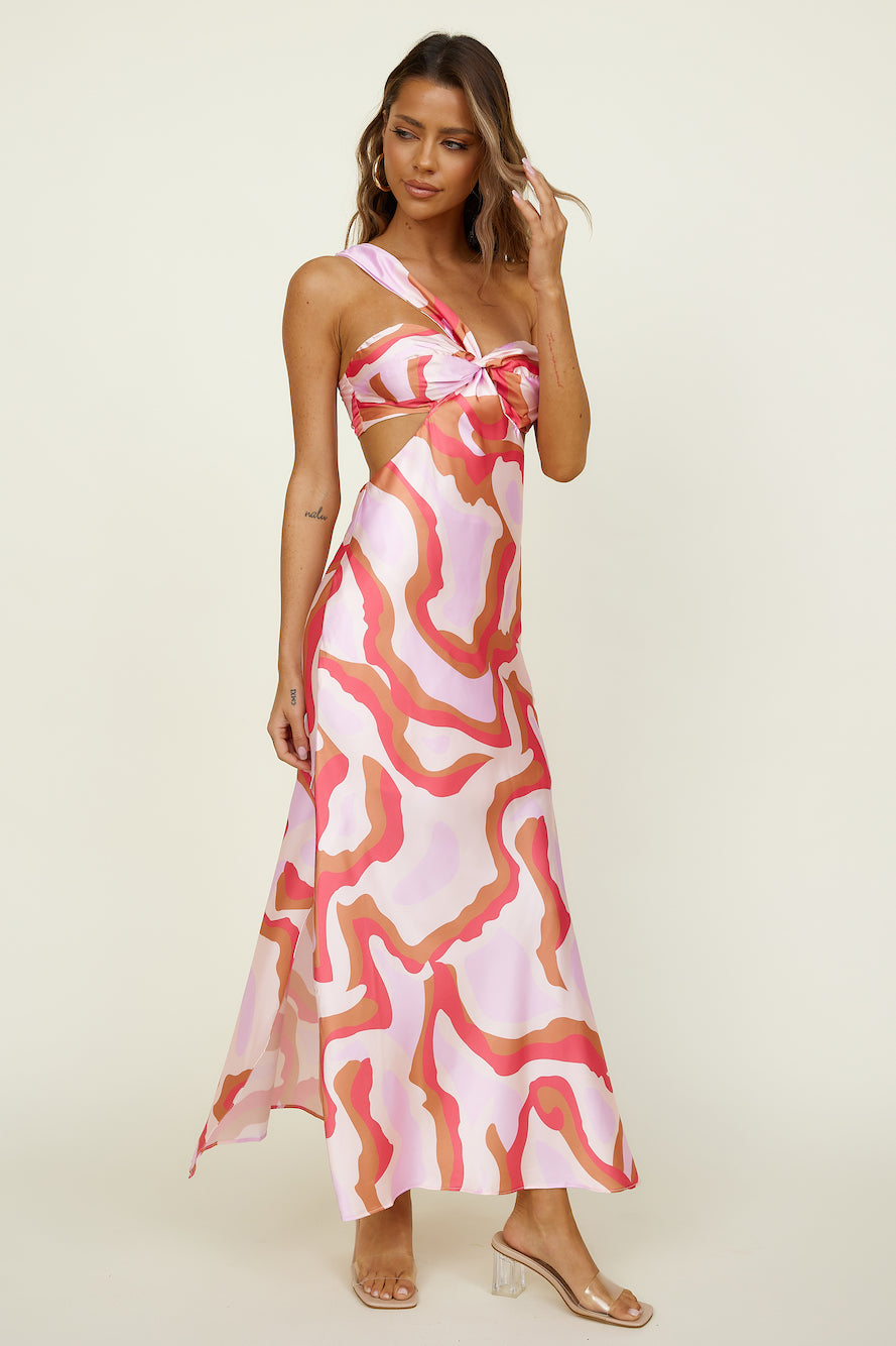 Slow Strolls Maxi Dress Pink