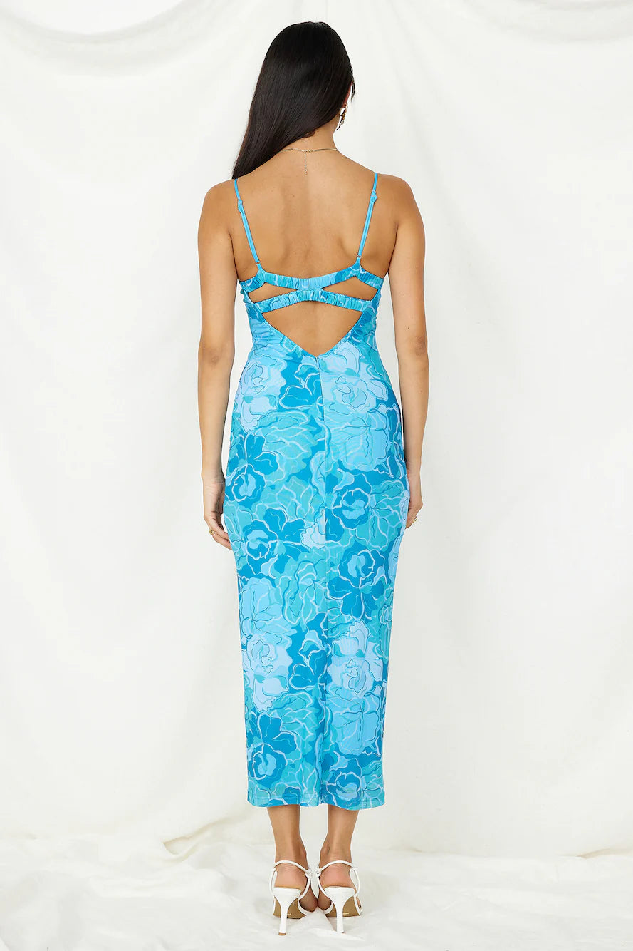 With Grace Maxi Dress Blue