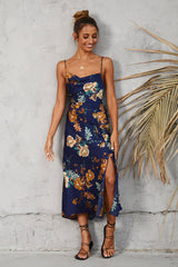 Round The World Maxi Dress Navy