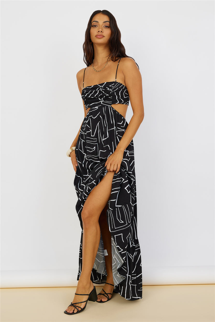 Times Have Changed Maxi Dress Black