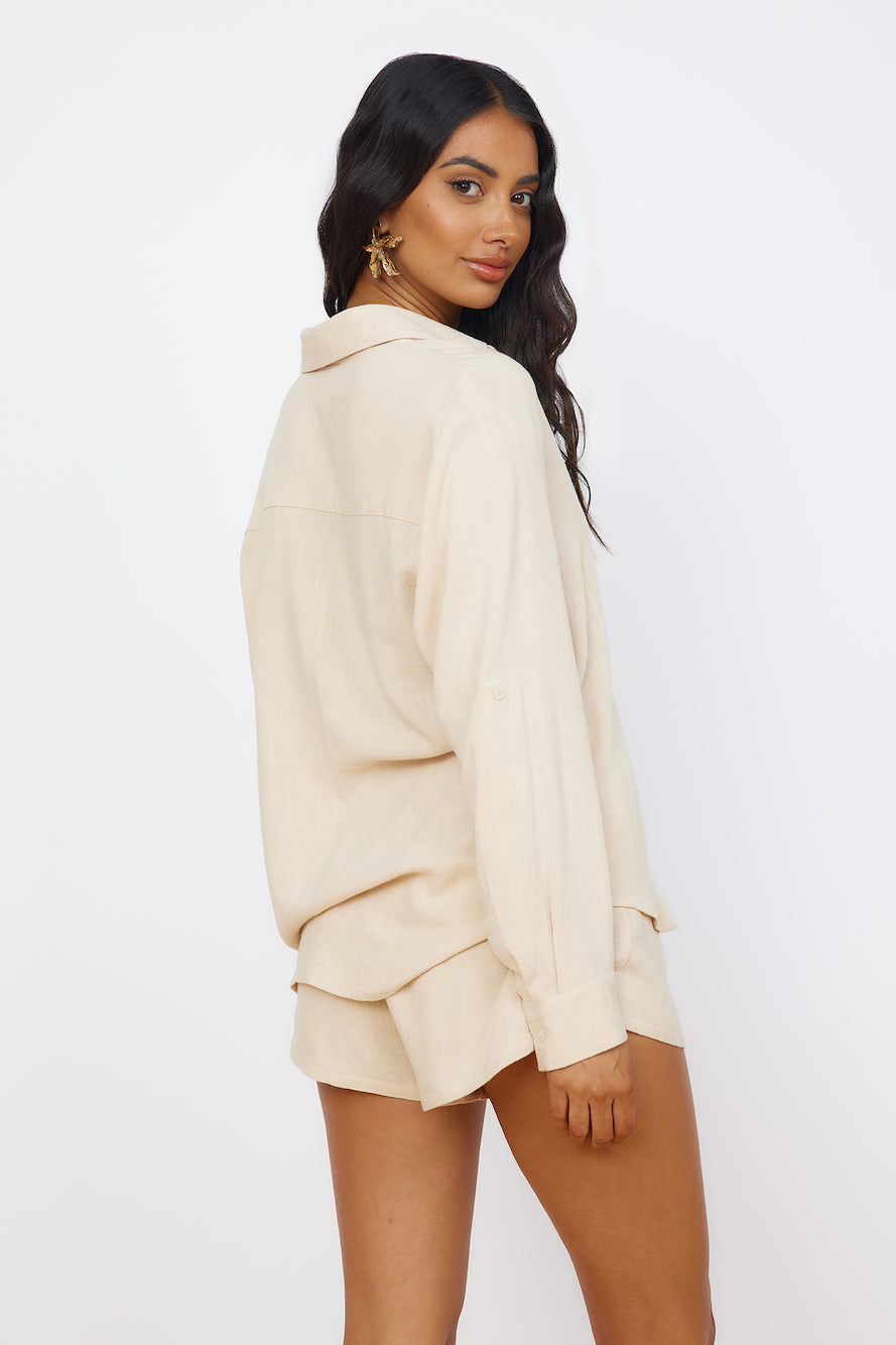 SEVEN WONDERS Kiana Shirt Sand