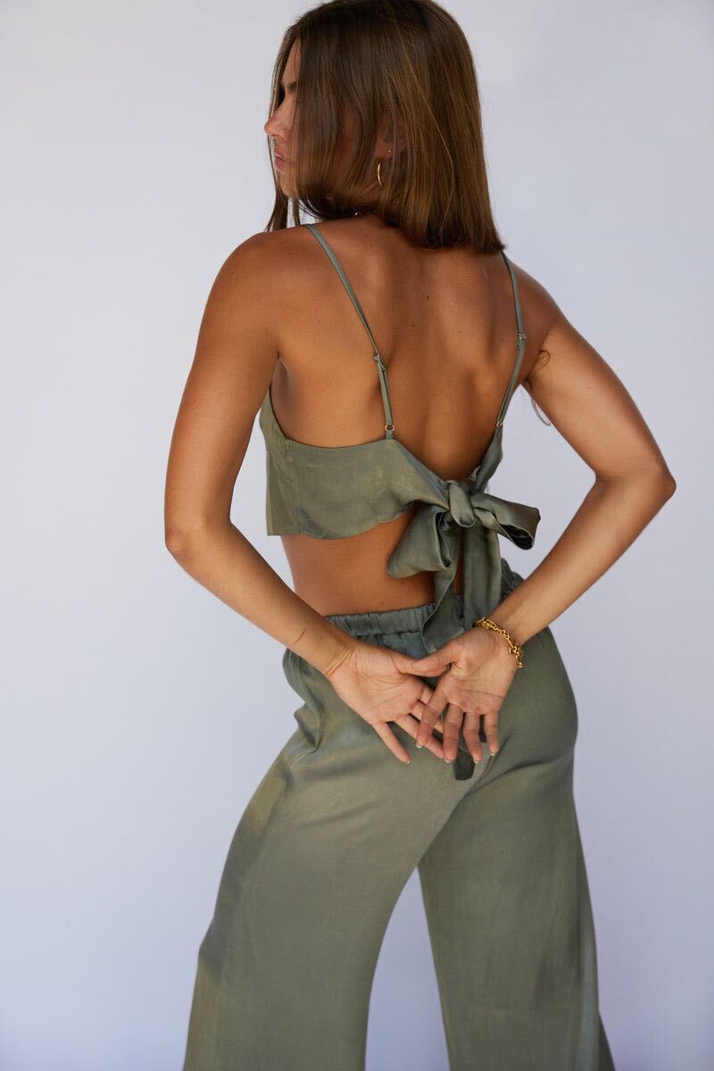 SNDYS Marilyn Top Khaki