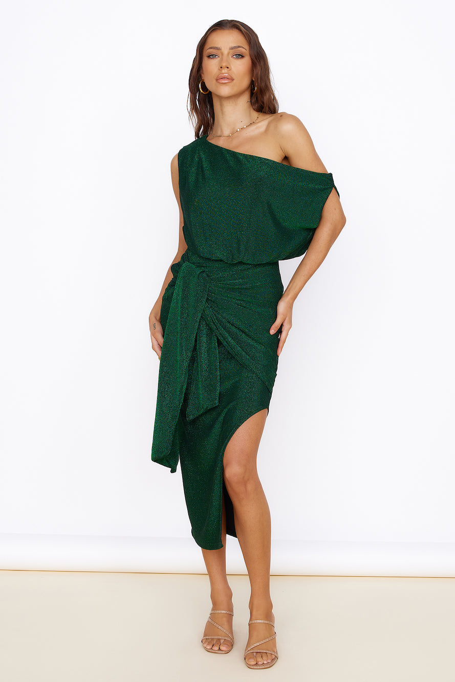 Thunderstorm Midi Dress Green