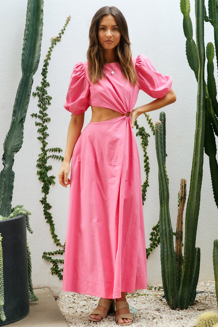 Rocky Road Maxi Dress Pink