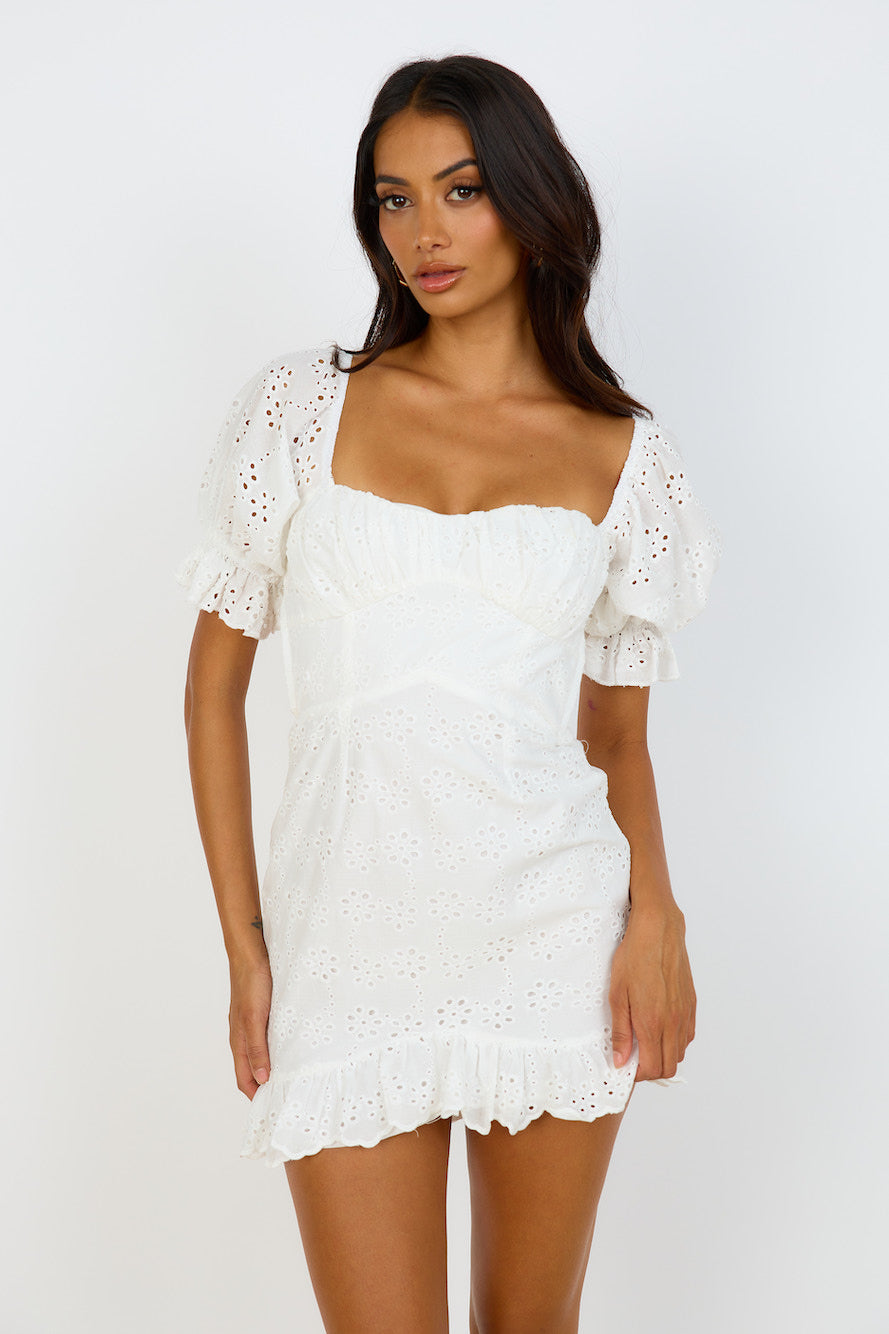 Country Views Dress White