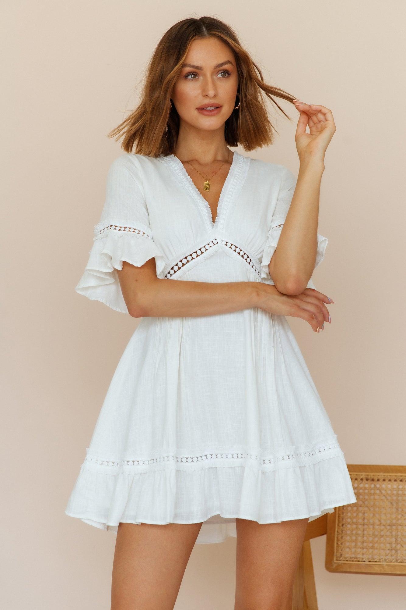 Sun Chasers Dress White