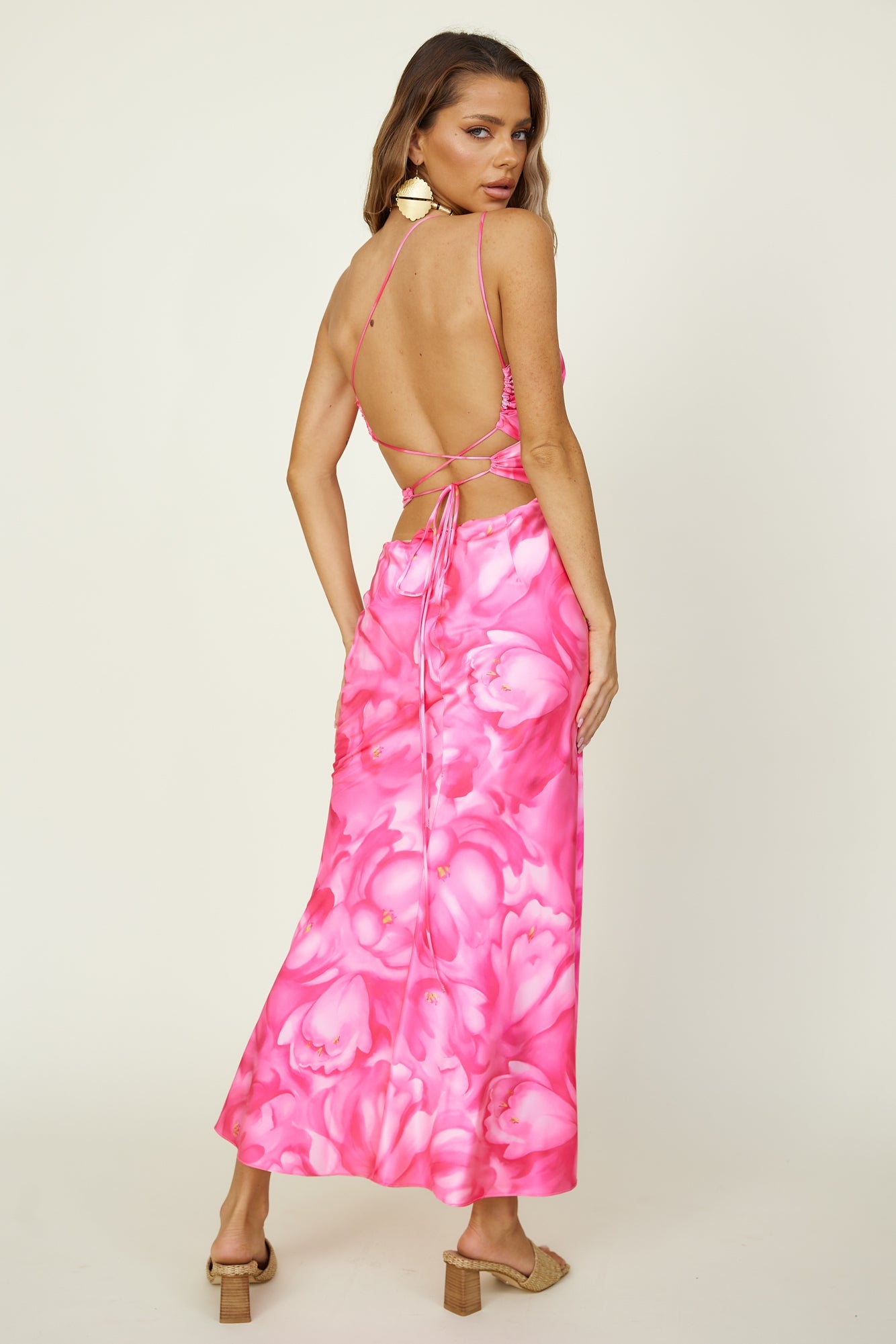 Oceans Apart Maxi Dress Pink