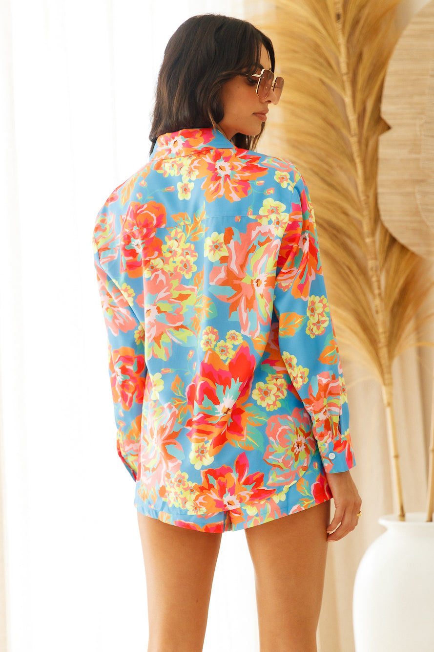 SEVEN WONDERS Eden Shirt Blue Floral