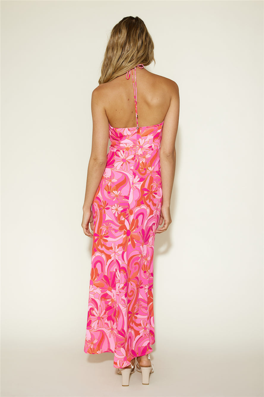 Summer Getaway Maxi Dress Pink