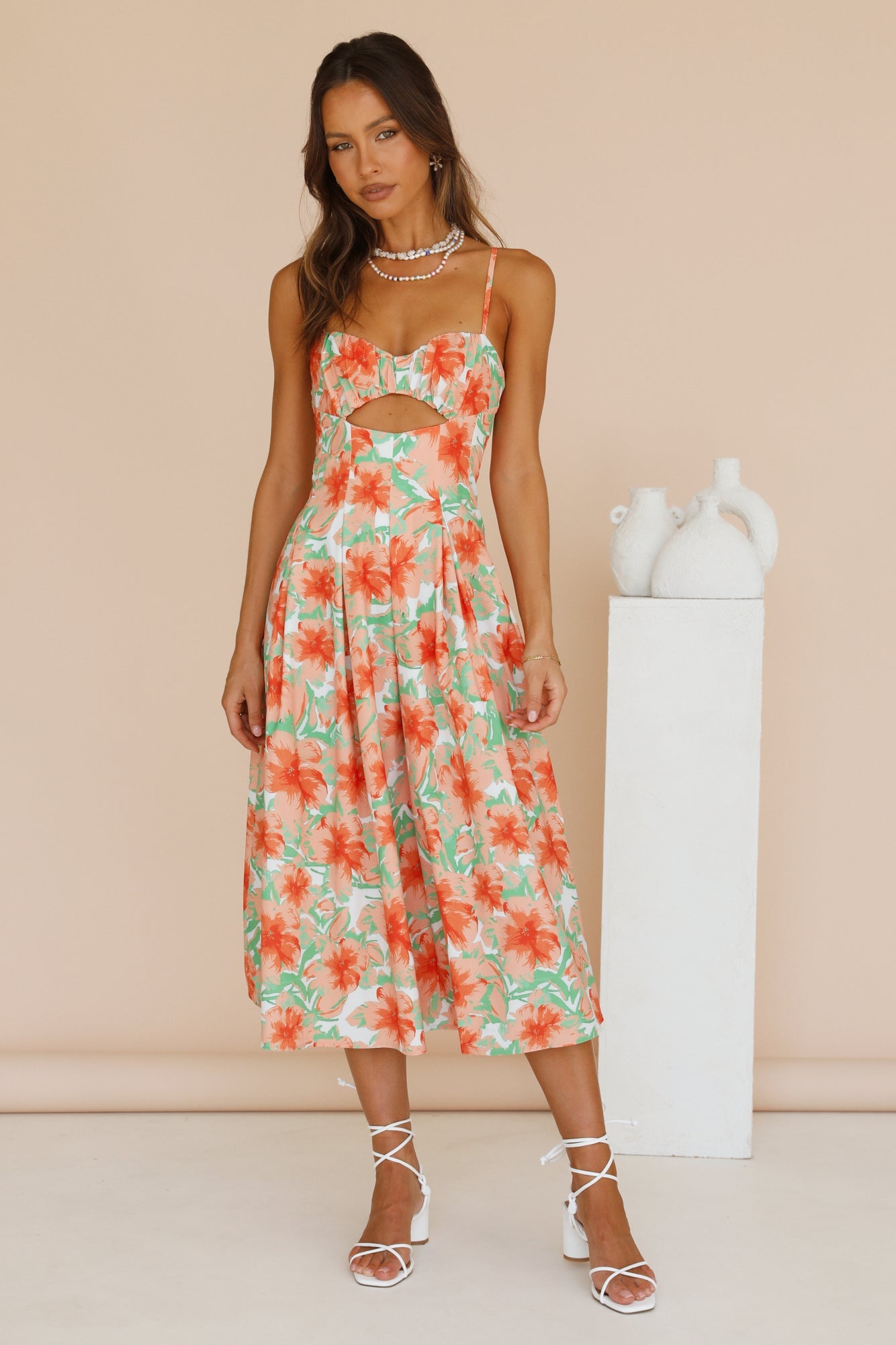 Nectarine Blossom Maxi Dress Floral