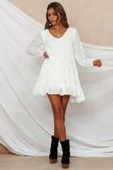 Pouring Rain Dress White