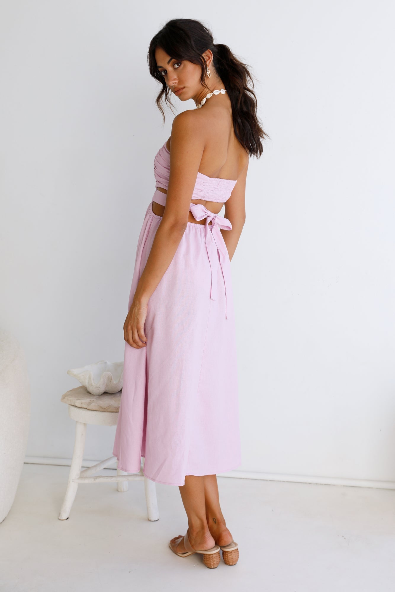 Left Of Field Maxi Dress Lilac