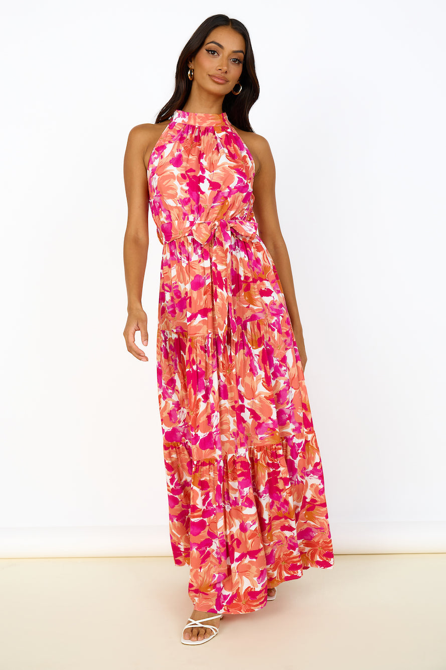 Peach Pie Maxi Dress Pink