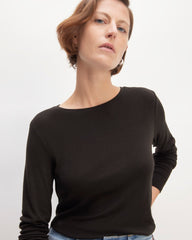 The Long-Sleeve Tee In Butterluxe | Black