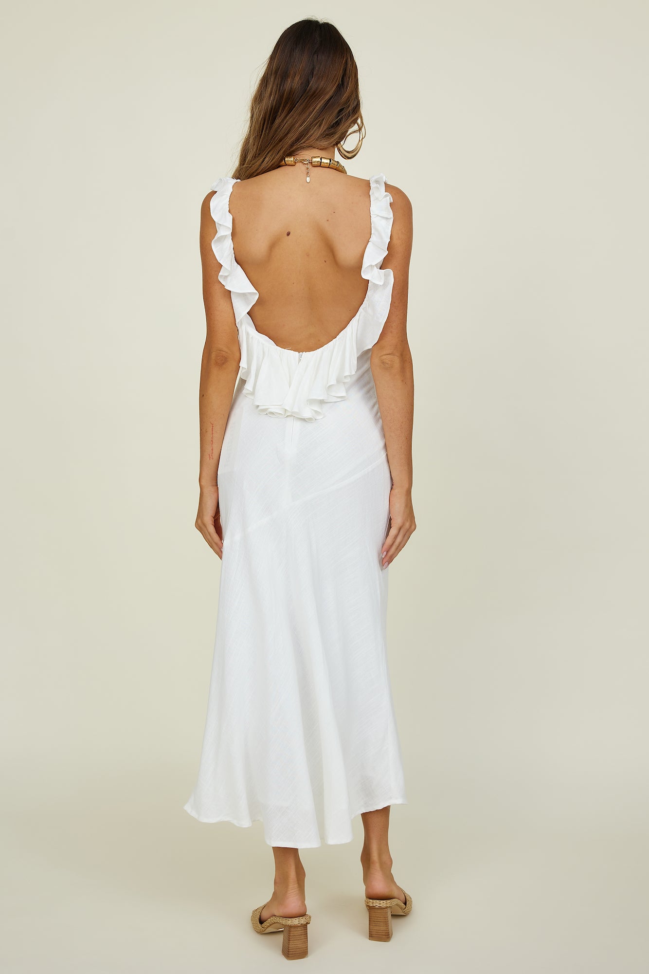 Island Dreaming Maxi Dress White