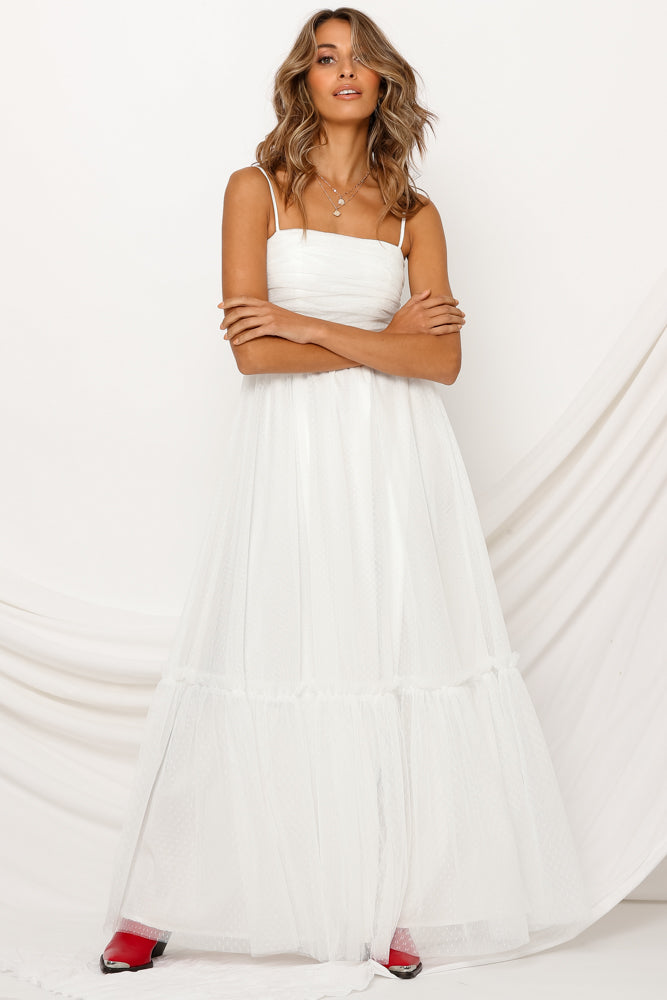 Love Me Do Maxi Dress White