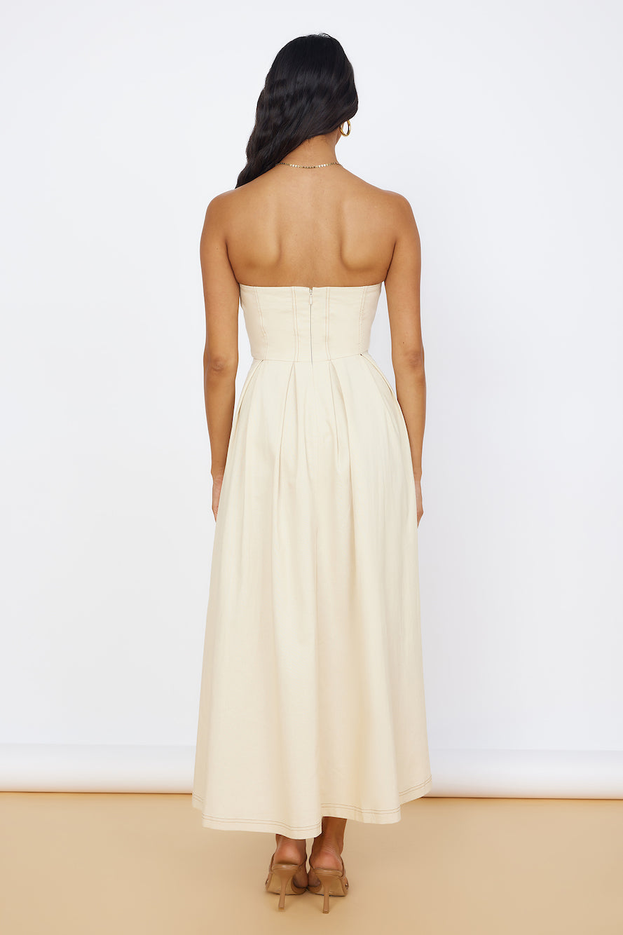 SEVEN WONDERS Bonny Midi Dress Sand