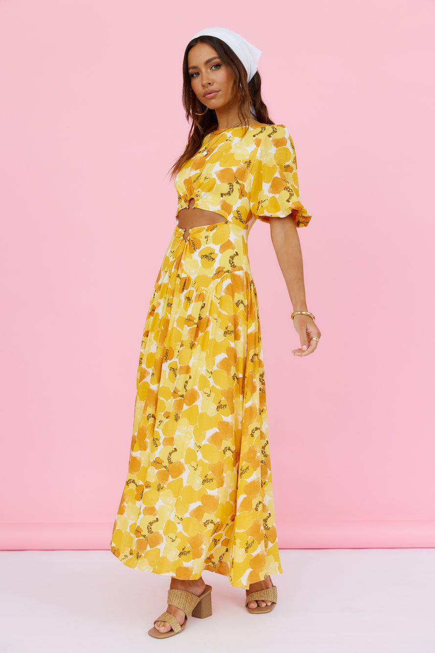 Summer Breeze Maxi Dress Yellow