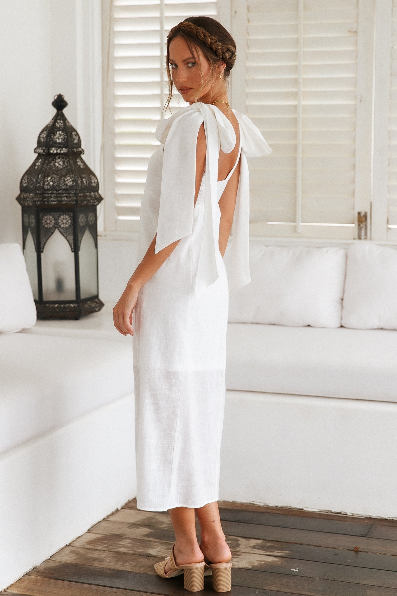 Daily Affirmations Maxi Dress White