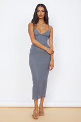 Midnight Magic Midi Dress Grey