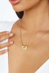 18k Gold Plated Treasure Box Necklace