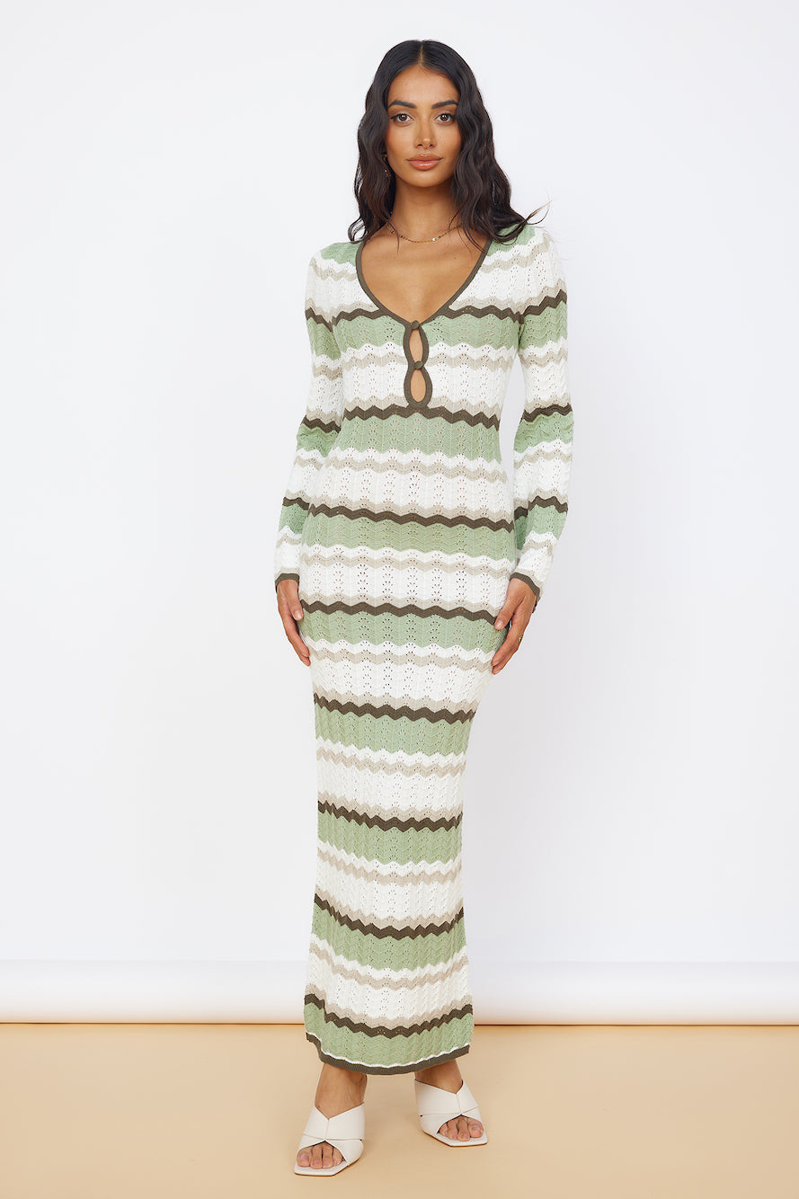 SEVEN WONDERS Caprice Maxi Dress Green