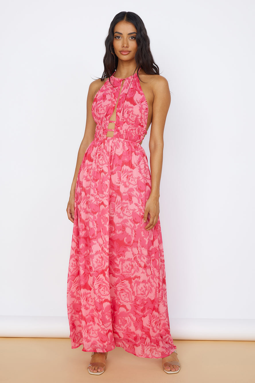 Sunshine Glow Maxi Dress Pink