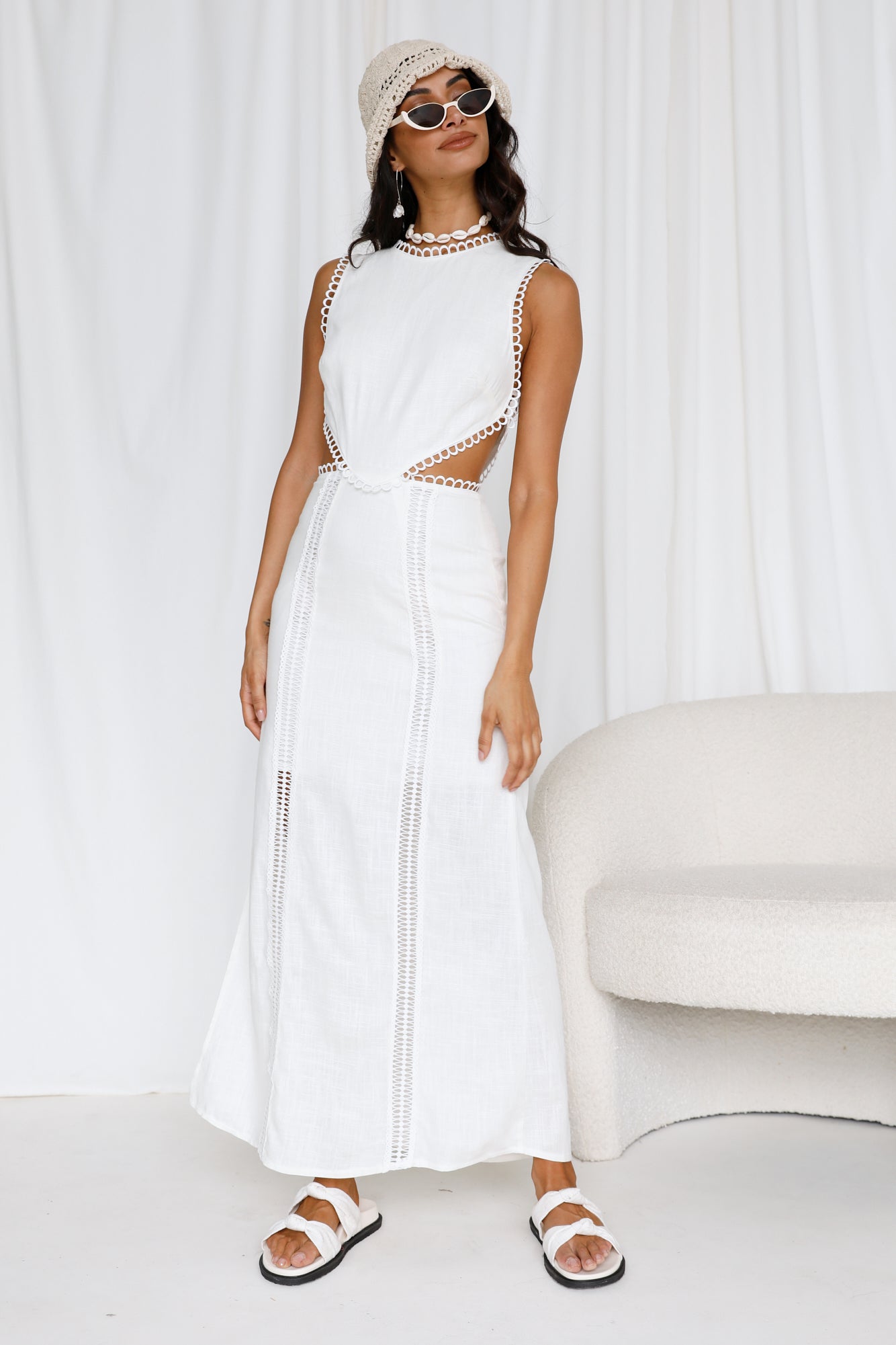 Meaning Of Love Maxi Dress White