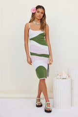 Head Start Midi Dress Green