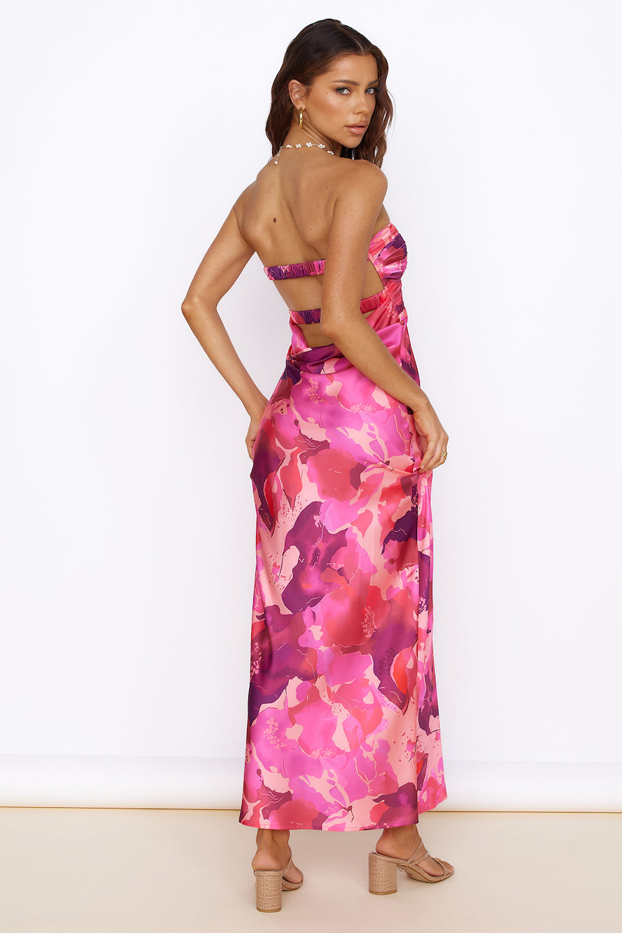 Time Stops Maxi Dress Pink