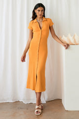 Going Slow Maxi Dress Orange