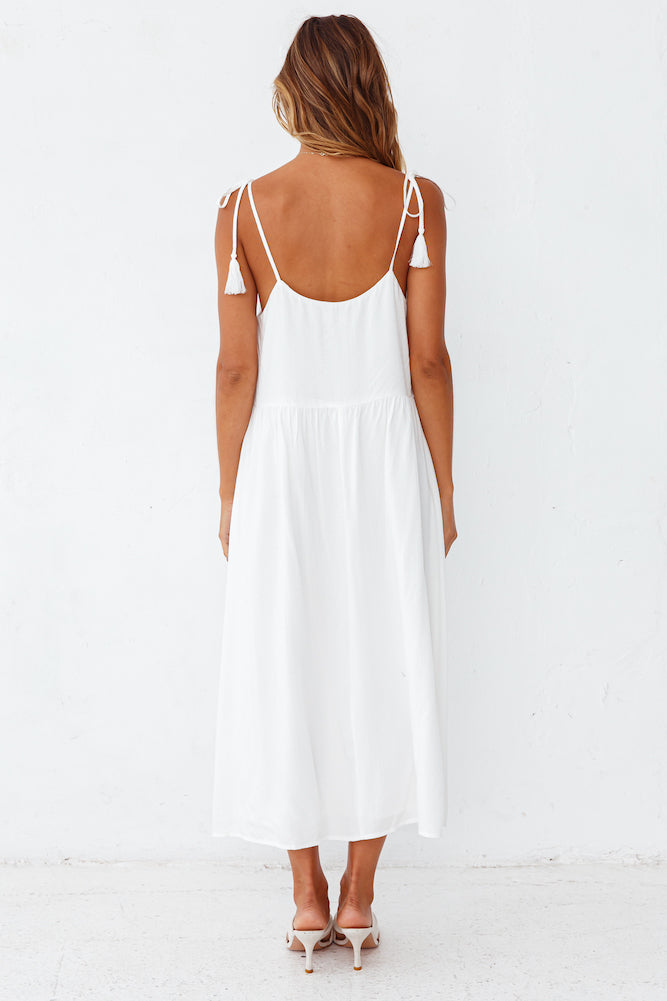 Genoise Midi Dress White