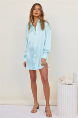 SNDYS Mystic Shirt Dress Sky