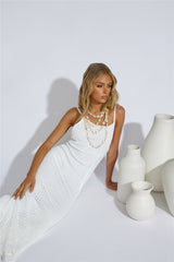 To Be Mine Maxi Dress White