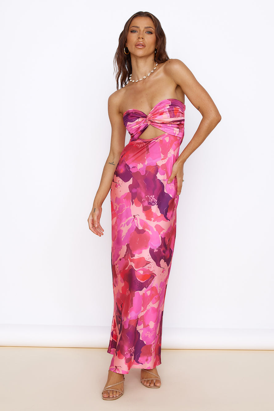 Time Stops Maxi Dress Pink