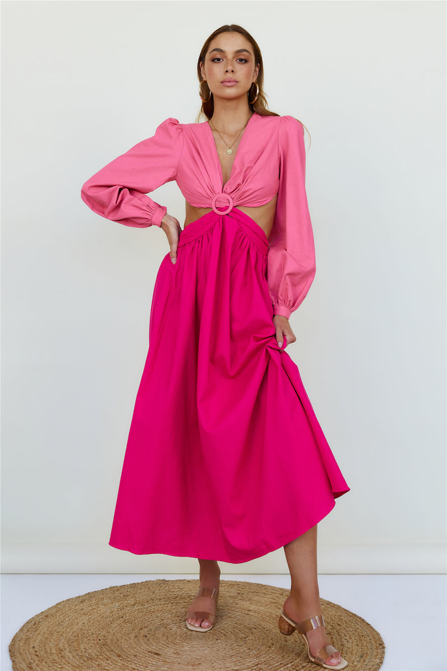 Softly Goes Maxi Dress Pink